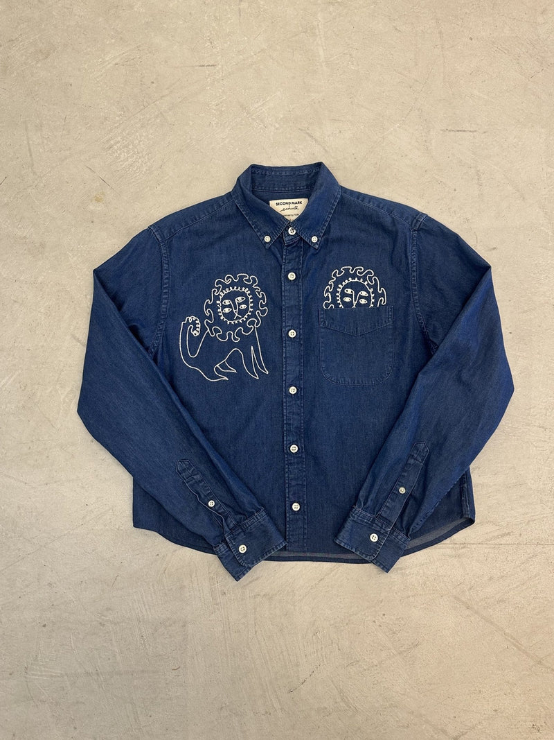 Second Mark x Emily Counts shirt, laid flat
