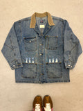 Esprit Denim Chore Coat — Vintage Mid-Wash with Sardines