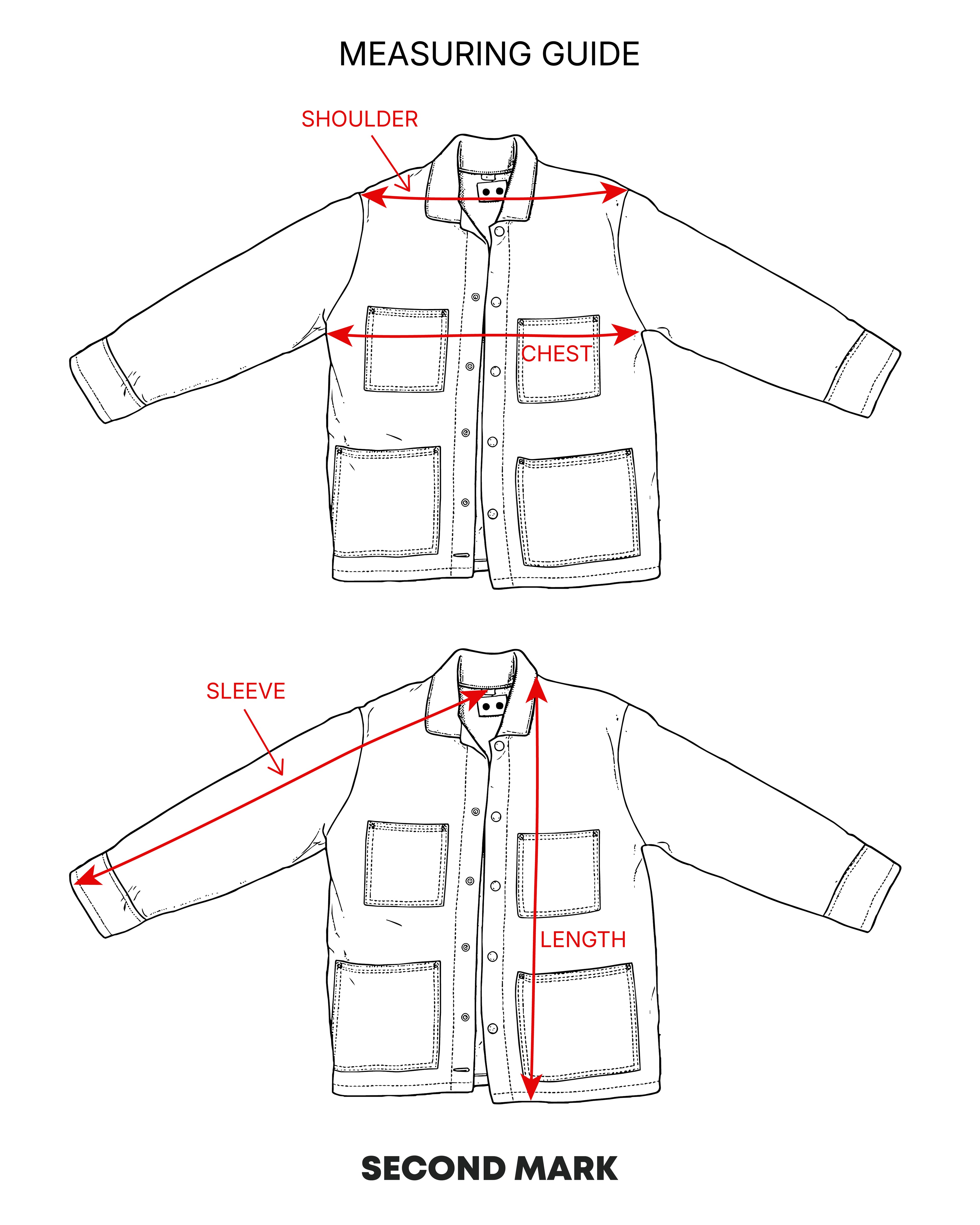 Esprit Denim Chore Coat — Vintage Mid-Wash with Sardines
