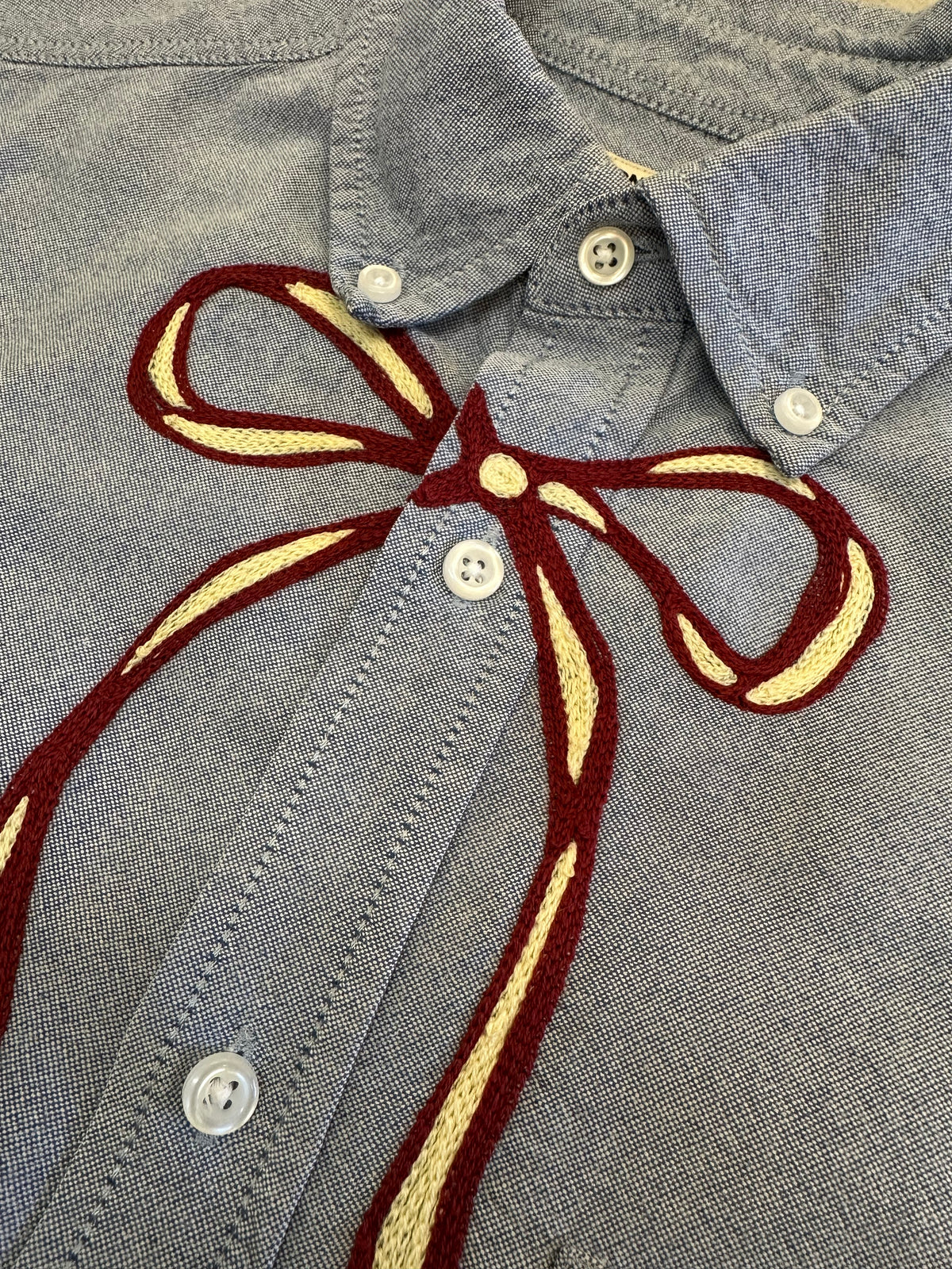 Short Sleeve Button Down — Light Blue